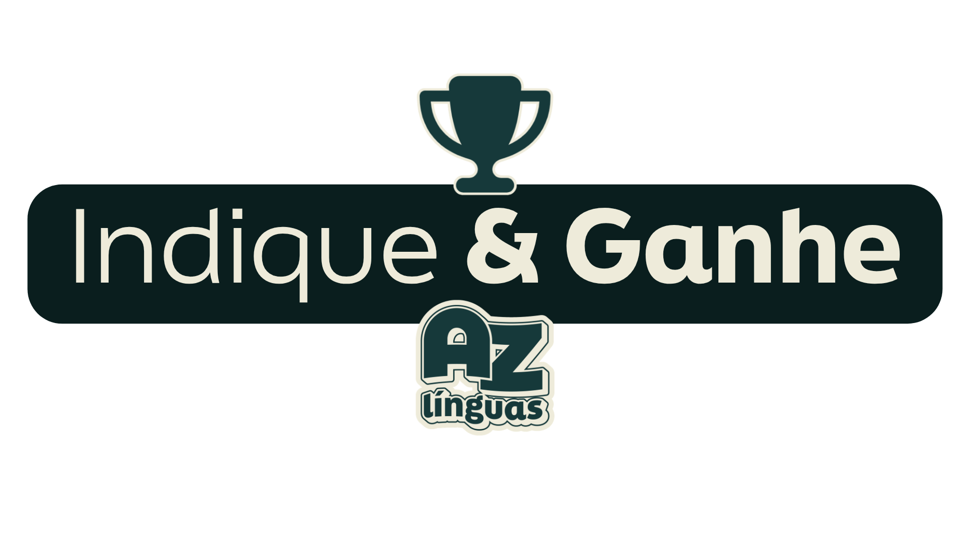 Logotipo Indique e Ganhe AZ Línguas
